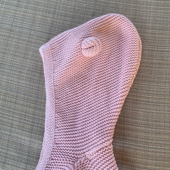 Baby GAP Pink Sweater- Zipper- Hood with Ears - Knit- Age 3 Years - Picture 9 of 12